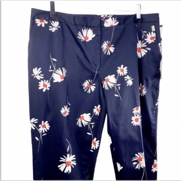 TOMMY HILFIGER Radcliffe slim-leg daisy pants NEW - Picture 6 of 10